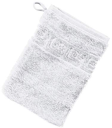 Cawö Waschhandschuh 1001 Noblesse Walk-Frottier weiß Größe 16x22 cm