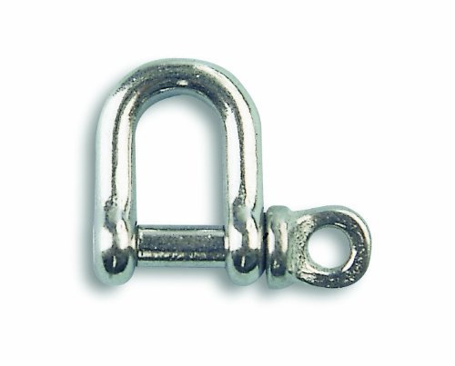 Chapuis MDI8 Grillete recto - Acero inoxidable - 250 kg - Eje 8 mm - Ancho 16 mm