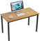 Need Computer-Schreibtisch, Arbeitstisch, 120 x 60 cm, Büromöbel für Computer, Büro, Esszimmer, Wohnzimmer, Küche, Teakholz Eiche