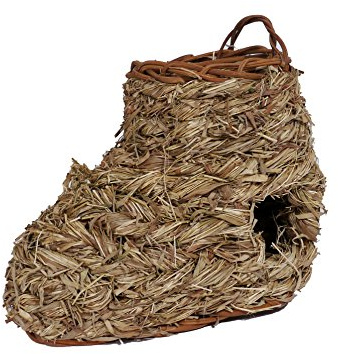 Rosewood Naturals Woven Play 'n' Hide Boot, Natural Materials Hand Woven, Small Animal Activity Toy for Rabbits, House and Hideout for Hamsters, Gerbils and Mice