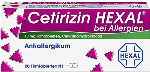 CETIRIZIN HEXAL Filmtabl. b. Allergien 20 St