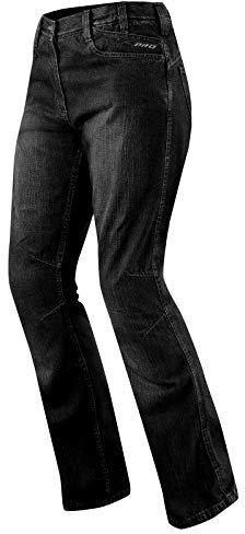 A-pro Pantalon de Moto en Jean pour Femme - en Denim CE - Noir - Taille 28