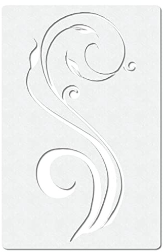 Herterich Products Plantilla de aerógrafo profesional de flores nº 2 Ranke – Stencil para tatuaje bodypaint