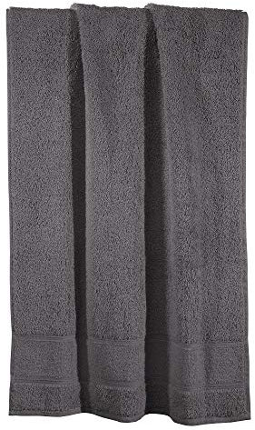 Erwin Müller Handtuch Karlsruhe 100% Baumwolle anthrazit Größe 50x100 cm - extrem saugstark, leicht, flauschig weich, hautschmeichelnd (weitere Farben)