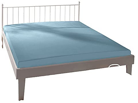 Formesse Spannbettlaken Bella Donna Elastic-Jersey-Stretch hellblau Größe 140x190 cm - 160x220 cm