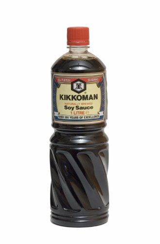 Lot de 3 bouteilles de sauce soja KIKKOMAN [3 x 1000 ml] Sauce soja