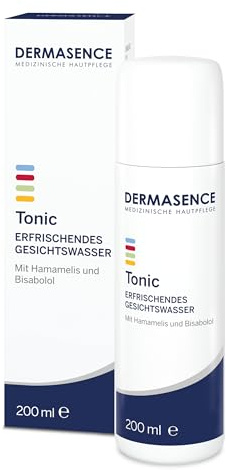 DERMASENCE Tonic, 200 ml – Gesichtswasser für fettige & unreine Haut, erfrischt & klärt sanft, mit Panthenol & Hamamelis, pH-ausgleichend, vegane Pflege für klare Haut, auch nach der Rasur geeignet