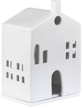 Räder Lichthaus - runde Tür 15 cm, Porzellan, Weiß