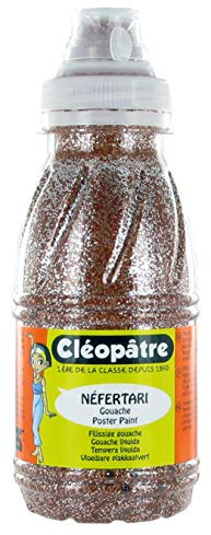 Cleopatre - PP250-9 - Pintura con purpurinas plateadas - Frasco de 250 ml - Siena