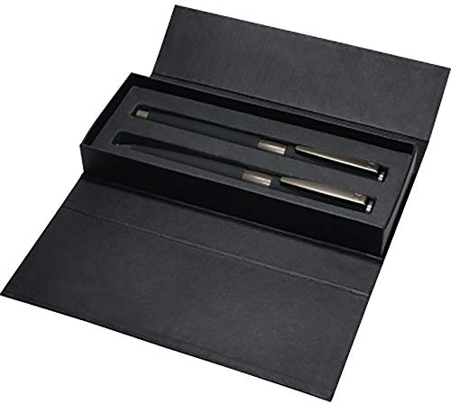 Senator S-066205204502 - Set da scrittura Image Black Line, penna stilografica e penna a sfera, colore: Blu