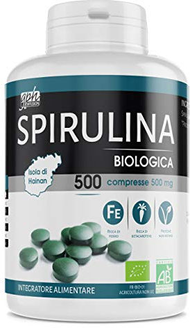 Spirulina Biologica 500mg - 500 compresse