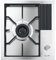 Foster S4000 Domino.1F.dualAE.Q4 Incasso Piano cottura a gas Acciaio inossidabile