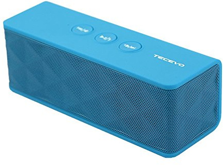 TECEVO T4 NFC Bluetooth Wireless Speaker With Enhanced Bass Portable & Rechargeable Built-in Microphone 10W RMS (Blue)