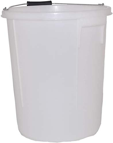 KD & JAY 25L Large Durable Plastic Builder's Bath with Handles and Depth Gauge