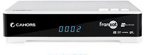 Cahors Veox Récepteur Satellite HD 12 V + Carte FRANSAT Blanc
