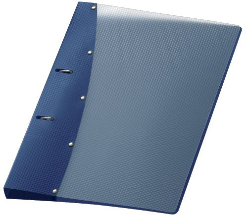 VELOFLEX 1141450 - Ringordner Diamond, Ringbuch, Ordner, DIN A4, 2-Ring-Mechanik, 20 mm, PP-Vollkunststoff, blau, 1 Stück