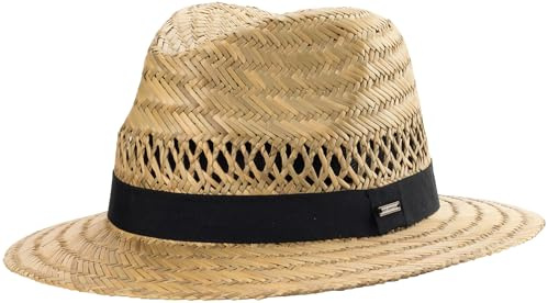 SCIPPIS Country Strohhut Herren Damen – Sommerhut im Farmer-Look mit Luftdurchlässen – atmungsaktiv & leicht – Sonnenhut aus Naturstroh mit Band – Outdoorhut für Garten, Strand, Festival, XL