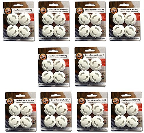 40x Kindersicherung Steckdose Kinderschutz Steckdosensicherung