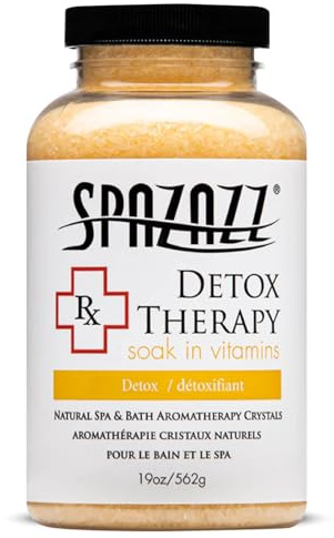 Spazazz SPZ-604 RX Therapy Crystals Container Bath Minerals, 19-Ounce, Detox Therapy