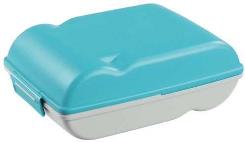 SUNWARE perfectly organised Schulbrotdose 1,5 L, Turquoise, Rechteckig