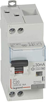 410754 Legrand Disjoncteur différentiel 20A type F 30mA - courbe C - DX³4500 1P+N