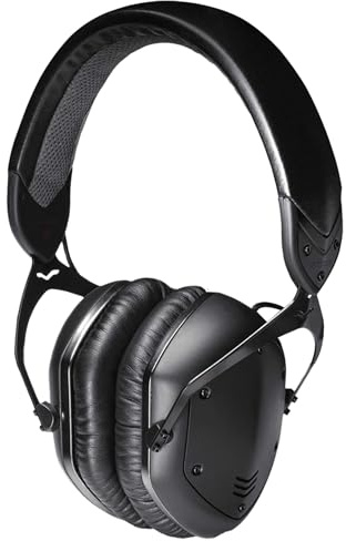 V-Moda Crossfade LP2 | Geräuschisolierender Over-Ear-Metall-Kopfhörer | Zwei 50-mm-Doppelmembran-Treiber | Exoskelett-Case | Mattschwarz