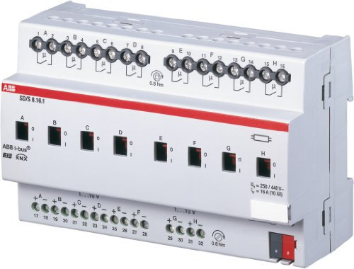 ABB SD/S 8.16.1 Schalt-/Dimmaktor, 8fach, 16 A, REG 16 A, REG 2CDG110081R0011
