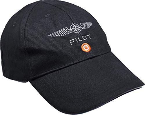 Casquette Design4Pilots Noire en Coton, aviation, pilote