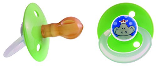 Poupy 134/2.6 Succhietto in Gomma Naturale Ciliegia, 2 Pezzi, Colori Assortiti