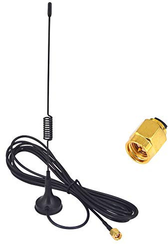 5DBi 1090MHz Antenna SMA Male Plug Indoor ADS-B Aerial with Magnetic Base RG174 Extension Cable 3M for Software Defined Radios (SDRS) ADS-B USB Stick Dongle Tuner Receiver
