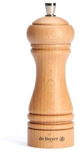 De Buyer, MOLINILLO PIMIENTA JAVA MADERA NATURAL 14cm,4,8 x 4,8 x 14 cm-P245.140101