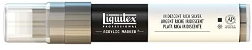 Liquitex Professional Wide Paint Marker, Iridescent Rich Silver
