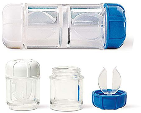 Contenitore per lenti a contatto antimicrobiche (SynergiGP) per lenti a contatto stabili (resine)