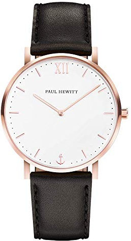 Paul Hewitt Unisex-Armbanduhr Sailor Line Analog Quarz Leder PH-SA-R-St-W-2M