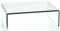 DURATABLE® Monitor Glasaufsatz in Klar 350 mm x 250 mm x 110 mm Glastisch LCD TV Aufsatz TV Wohnzimmertisch Fernseher-Aufsatz