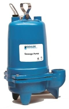 Goulds WS0511B Submersible Sewage Pump, 1/2 HP, 115 V, 1 PH, 14.5 Max Amps