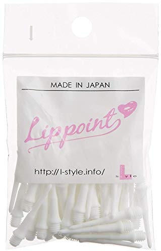 Lstyle Dart Tips: Original Lippoint - Soft Tip Dart Points - 2BA Thread - Regular Length - White