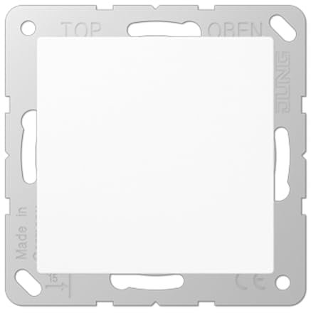 JUNG A594 0WW Blind-Abdeckung (gerastet), Thermoplast, Serie AS/A, alpinweiß