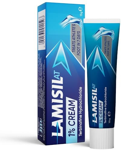Lamisil AT 1% Athletes Foot Treatment Cream for Treatment of Foot Fungus, 15 g
