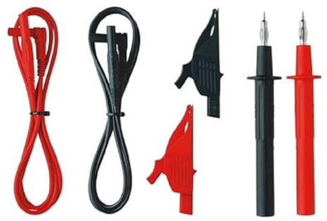 Benning TA 2 Sicherheitsmessleitungsset 6-teilig (Stecktechnik 4 mm, inkl. Messleitungen, Strombelastbarkeit 19A, Strombelastbarkeit 32 A) 44125