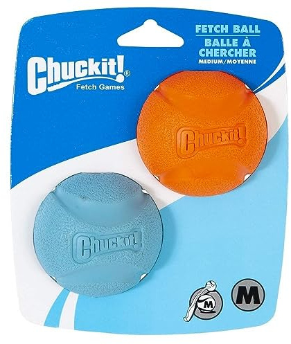 Chuckit Fetch Ball Jouet pour Chien 2 Pièces 6 cm Taille M