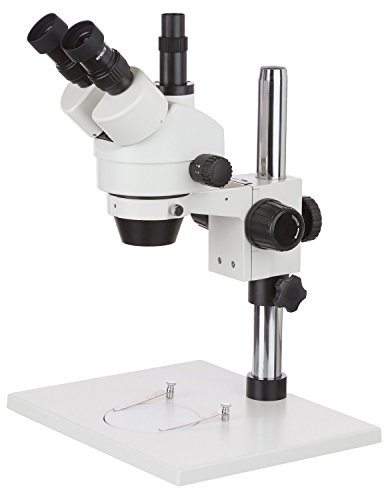 AmScope SM-1T 7X-45X Microscopio trinocular Inspecci-n Con Super stand grande