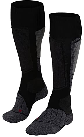 FALKE SK1 Comfort W Kh lana filo funzionale caldi spessi 1 paio, Calzini da sci Donna, Nero Black-Mix 3010, 37-38