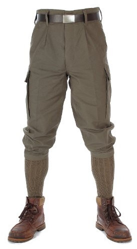 Leo Köhler Bundeswehr Kniebundhose Original Moleskin Oliv, Größe:50 (BW Größe 8)