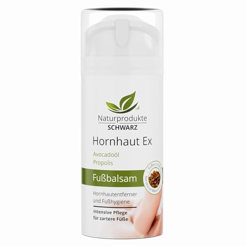 Naturprodukte Schwarz - Hornhaut Ex - Hornhautentferner und Fußcreme, 100ml