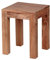 FineBuy Beistelltisch Massiv-Holz 35 x 35 cm Wohnzimmer-Tisch Design braun Landhaus-Stil Couchtisch Farbe wählbar