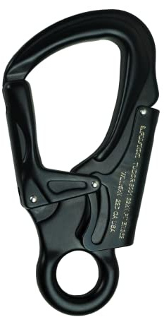 Snap Auto Locking Carabiner 32KN - Fusion Climb® Tudor - Professional Rock Climbing Carabiner - Heavy Duty Steel Clip - Snap Locking Carabiner for Climbing, Rappelling, D Shaped - UIAA ANSI Compliant