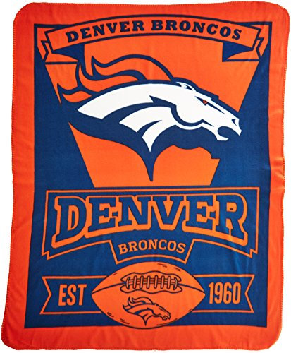 Northwest NFL Dallas Cowboys, Bedruckte Fleece-Decke, Damen Kinder Herren Unisex, 1NFL/03102/0004/AMZ, Denver Broncos, 50 x 60