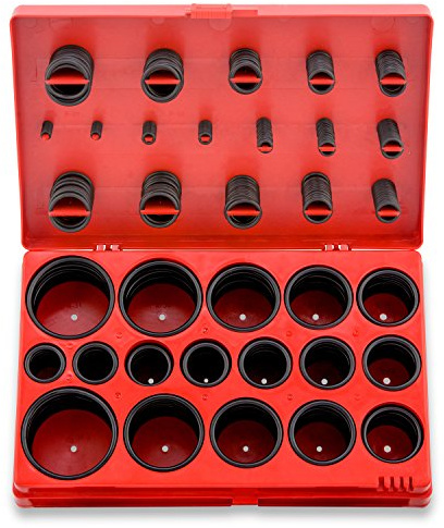 NEIKO 50444A 419 Piece Assortment Metric O-Ring Kit, 32 Common MM Sizes, NBR O-Ring Assortment Kit, Rubber Ring Set, O Ring Seal Gasket for Automotive, Plumbing & Faucet Repair, Rubber O Ring Set