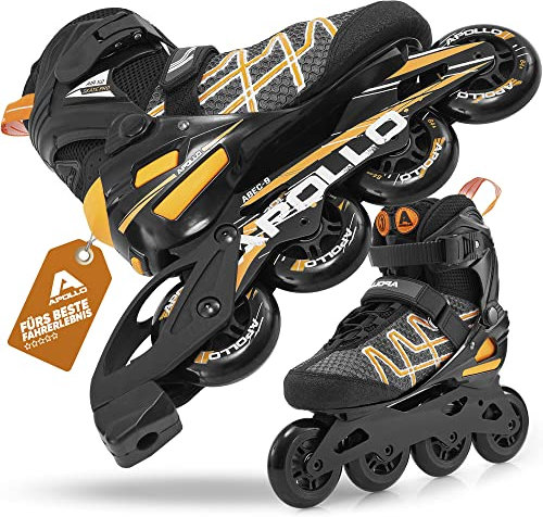 Apollo Inliner Air Flow X2 mit Schnellschnürung | Inliner Damen mit Fast Entry Form | Inline Skates ergonomisch gepolstert | Inliner Herren mit edler Alu Schiene | ABEC 7 Kugellager | Größen 37-45